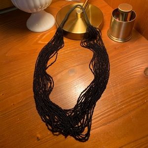 Black multi strand Necklace
